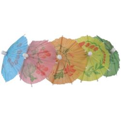 Paper Parasols Mixed Colours (Pack Of 144)