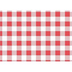 Greaseproof Paper Sheets Red Gingham 310 X 380mm (Pack Of 200)