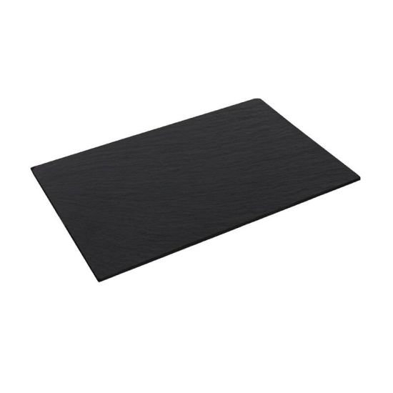 Olympia Smooth Edged Slate Platter 280x180mm Box of 2 URO CM063 Olympia Smooth Edged Slate Platter 280x180mm Box of 2 URO CM063