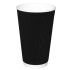 Fiesta Ripple Wall Takeaway Coffee Cups Black 455ml / 16oz (Pack Of 25)