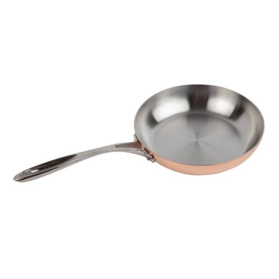 Vogue Tri Wall Copper Frying Pan 240mm URO CM679