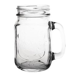 Olympia Handled Mason Jar 450ml (Pack Of 12)