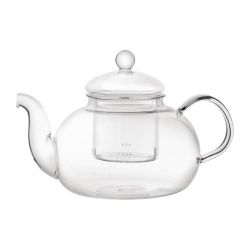 Utopia Long Island Glass Teapot 1Ltr (Pack Of 6)