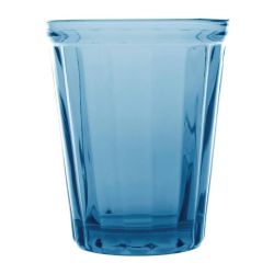 Olympia Cabot Panelled Glass Tumbler Blue 260ml (Pack Of 6)