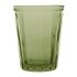 Olympia Cabot Panelled Glass Tumbler Green 260ml (Pack Of 6)