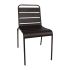 Bolero Black Slatted Steel Side Chairs (Pack Of 4)