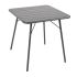 Bolero Slatted Square Steel Table Grey 700mm