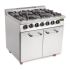 Buffalo 6 Burner Oven Range With Castors