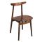 Fameg Walnut Cowhorn Side Chair (Pack Of 2)