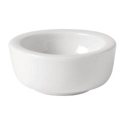 Utopia Titan Butter Dishes White 65mm (Pack Of 6)