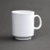 Kristallon Melamine Mugs White 340ml 12oz (Pack Of 6)