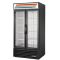 True 2 Glass Door 991L Upright Display Fridge Black GDM-35-HC-TSL01