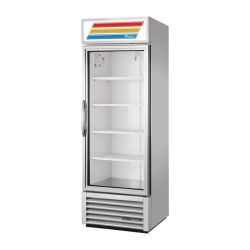 True 1 Glass Door 538L Upright Display Fridge Aluminium GDM-19T-HC-TSL01 True 1 Glass Door 538L Upright Display Fridge Aluminium GDM-19T-HC-TSL01