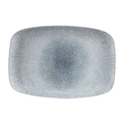 Churchill Studio Prints Raku Rectangular Plates Topaz Blue 245 X 355mm (Pack Of 6)
