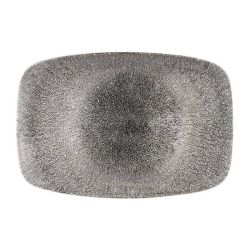 Churchill Studio Prints Raku Rectangular Plates Quartz Black 245 X 355mm (Pack Of 6)