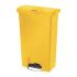 Rubbermaid Slim Jim Step On Bin Front Pedal 50Ltr Yellow