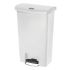 Rubbermaid Slim Jim Step On Bin Front Pedal 50Ltr White