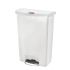 Rubbermaid Slim Jim Step On Bin Front Pedal 90Ltr White