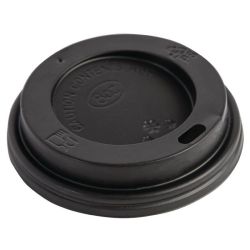 Fiesta Disposable Coffee Cup Lids Black 225ml / 8oz (Pack Of 50)