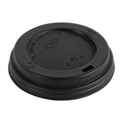 Fiesta Disposable Coffee Cup Lids Black 340ml / 12oz And 455ml / 16oz (Pack Of 50)