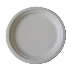 Fiesta Green Compostable Bagasse Plates Round 260mm (Pack Of 50)