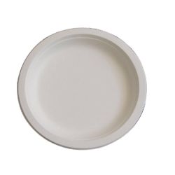 Fiesta Green Compostable Bagasse Plates Round 179mm (Pack Of 50)