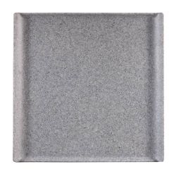 Churchill Melamine Square Trays Granite 303mm (Pack Of 4)