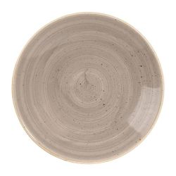 Churchill Stonecast Deep Coupe Plates Grey 225mm (Pack Of 12)