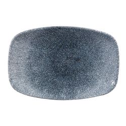 Churchill Studio Prints Raku Rectangular Plate Topaz Blue 237mm (Pack Of 12)