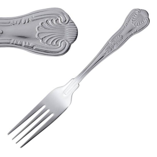 Olympia Kings Dessert Fork Box of 12 URO D686 Olympia Kings Dessert Fork Box of 12 URO D686