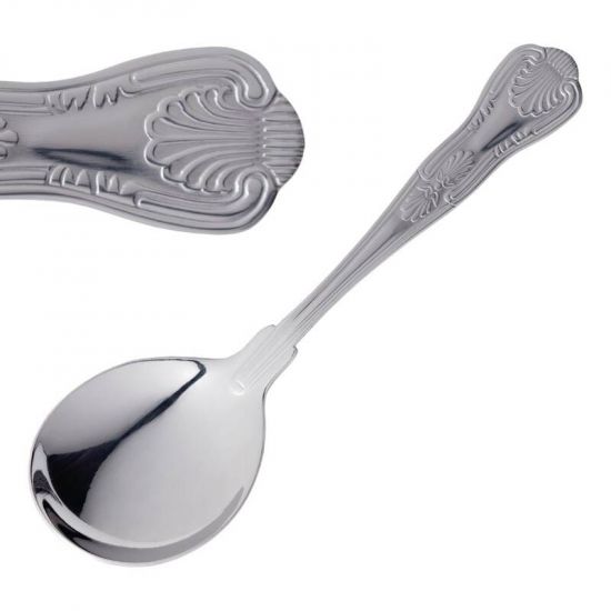 Olympia Kings Soup Spoon Box of 12 URO D688