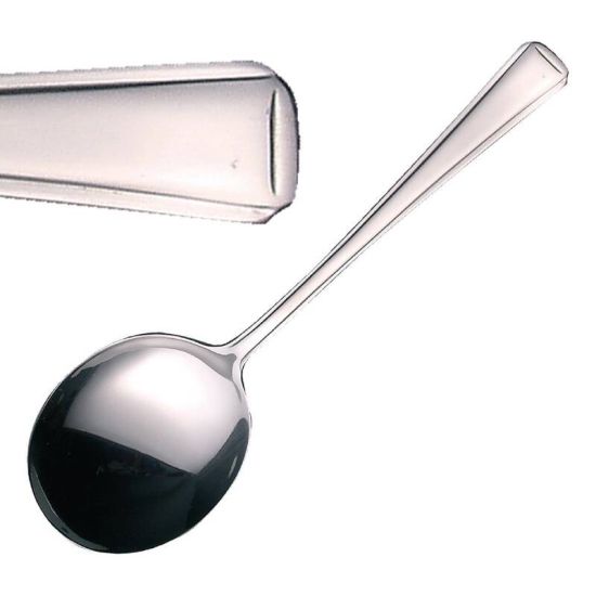 Olympia Harley Soup Spoon Box of 12 URO D696 Olympia Harley Soup Spoon Box of 12 URO D696
