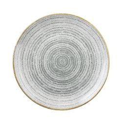 Churchill Studio Prints Homespun Stone Grey Coupe Plate 260mm (Pack Of 12)