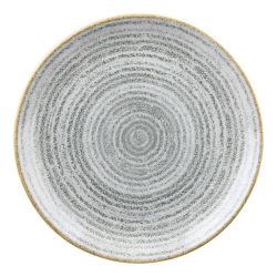 Churchill Studio Prints Homespun Stone Grey Coupe Plate 217mm (Pack Of 12)