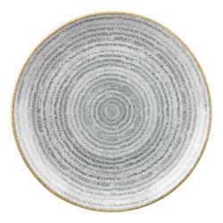 Churchill Studio Prints Homespun Stone Grey Coupe Plate 165mm (Pack Of 12)
