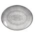 Churchill Studio Prints Homespun Stone Grey Oval Coupe Plate 317 X 255mm