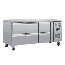 Polar U-Series Six Drawer Gastronorm Counter Fridge Polar U-Series Six Drawer Gastronorm Counter Fridge