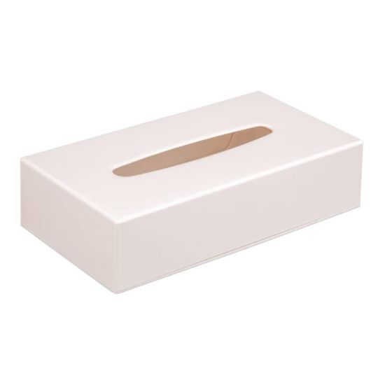 White Rectangular Tissue Holder URO DA606