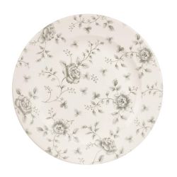 Churchill Vintage Prints Rose Chintz Profile Plates Grey 305mm (Pack Of 6)