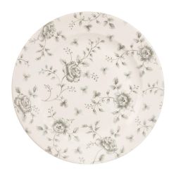 Churchill Vintage Prints Rose Chintz Profile Plates Grey 276mm (Pack Of 6)