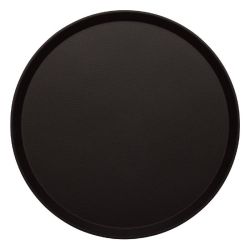 Cambro Treadlite Fibreglass Round Non-Slip Tray Black 405mm Cambro Treadlite Fibreglass Round Non-Slip Tray Black 405mm