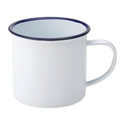 Utopia Eagle Enamel Mugs 380ml (Pack Of 6)