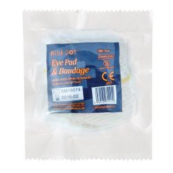 Eye Pad Dressing With Bandage Loop