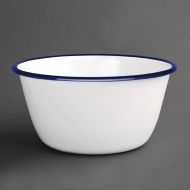 Olympia Enamel Pudding Bowls 155mm (Pack Of 6)
