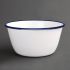 Olympia Enamel Pudding Bowls 155mm (Pack Of 6)