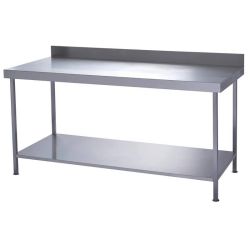 Parry Fully Welded Stainless Steel Wall Table With Undershelf 1200x600mm Parry Fully Welded Stainless Steel Wall Table With Undershelf 1200x600mm
