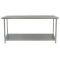 Parry Fully Welded Stainless Steel Centre Table With Undershelf 1800x600mm