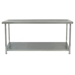 Parry Fully Welded Stainless Steel Centre Table With Undershelf 1500x700mm