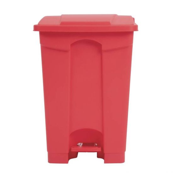 Jantex Kitchen Pedal Bin Red 45Ltr URO DC708 Jantex Kitchen Pedal Bin Red 45Ltr URO DC708