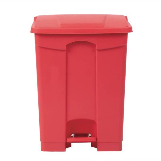 Jantex Kitchen Pedal Bin Red 65Ltr URO DC710 Jantex Kitchen Pedal Bin Red 65Ltr URO DC710